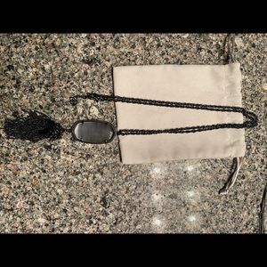 Kendra Scott Gunmetal Rayne Necklace